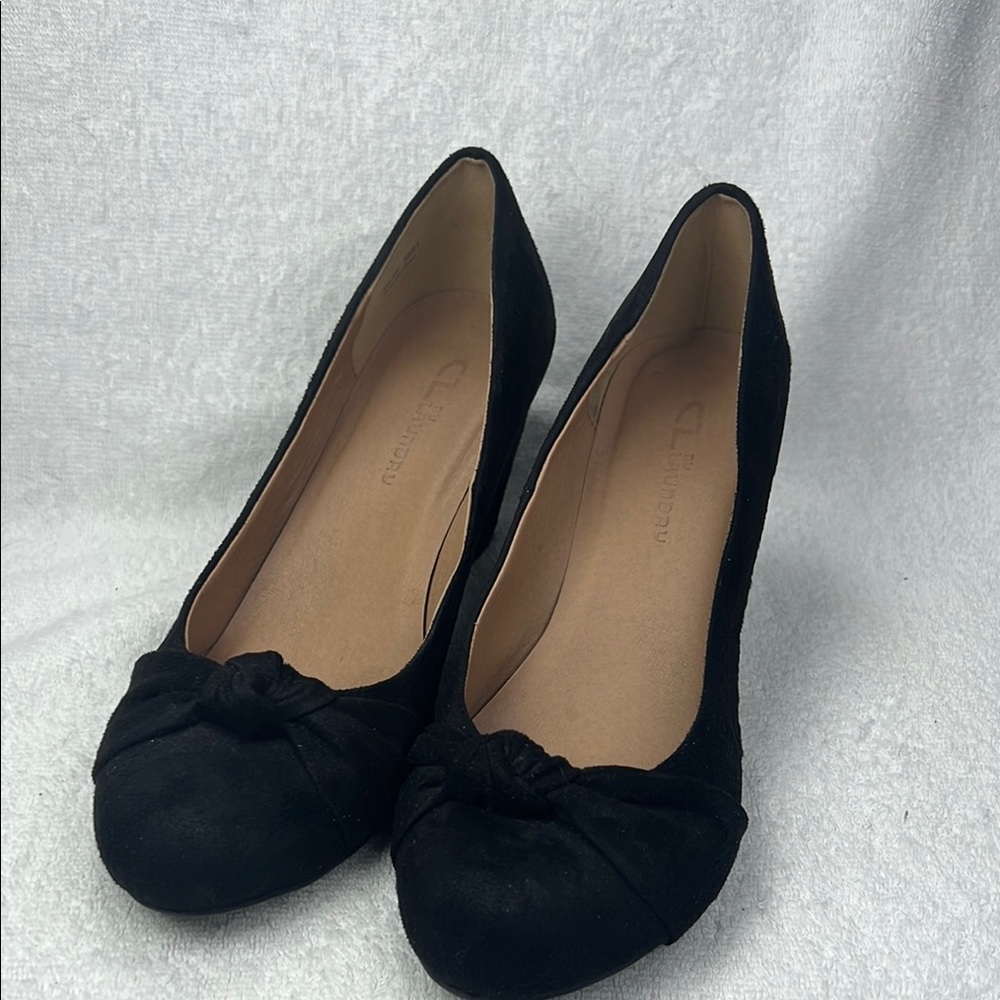 CL by Chinese laundry , Black Suede Women's Pumps